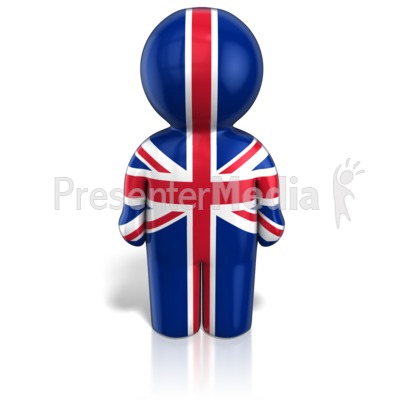 United Kingdom Peg Figure Flag Icon Presentation clipart