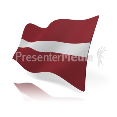 Latvia Flag Presentation clipart