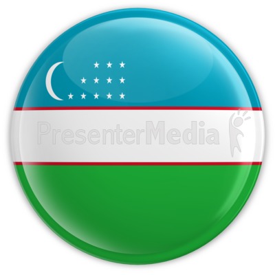 Uzbekistan Badge Presentation clipart