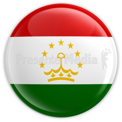 Tajikistan Badge Presentation clipart