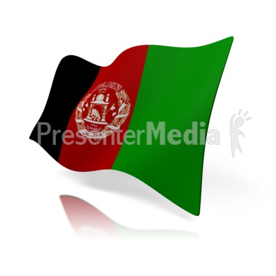 Afghanistan Flag Presentation clipart