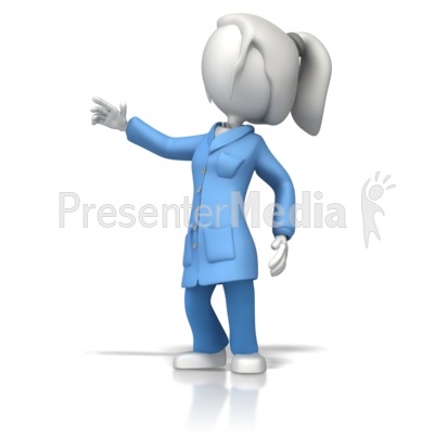 Esd Coat Lady Scientist Presentation clipart