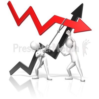 Figures Lower Raise Arrows Presentation clipart