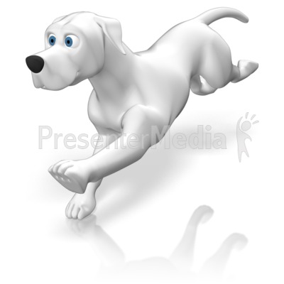 Dog Running Presentation clipart