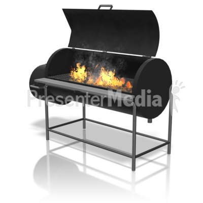 Grill Flames Presentation clipart