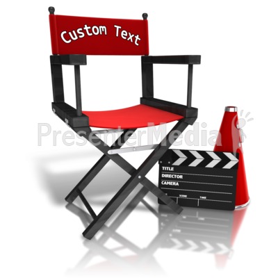 Custom Movie Directors Equipment Presentation clipart