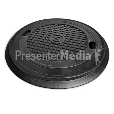 Top Lid Of Sewer Presentation clipart
