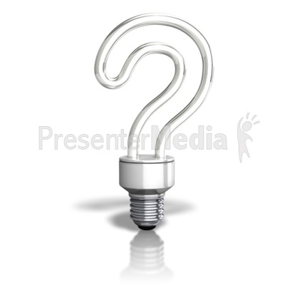 Question Light Bulb Presentation clipart