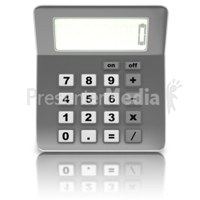 Front Of Calculator Presentation clipart