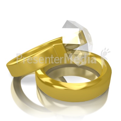 Two Gold Rings Presentation clipart