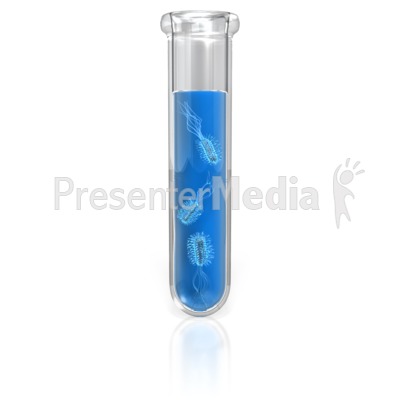 Test Tube Bacteria Presentation clipart