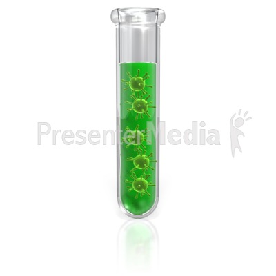 Test Tube Virus Presentation clipart