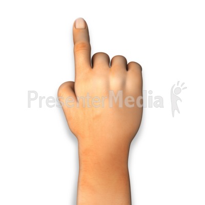 Human Hand Finger Point Presentation clipart
