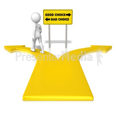 Figure Bad Choice Presentation clipart