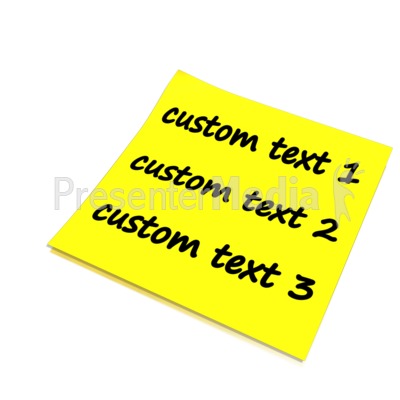 Custom Blank Note Presentation clipart