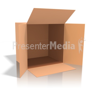 Cardboard Box Presentation clipart