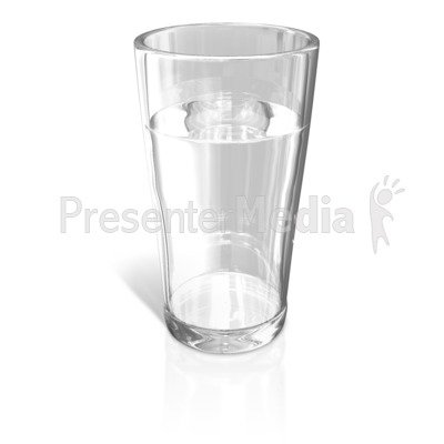 Glass of Water Presentation clipart