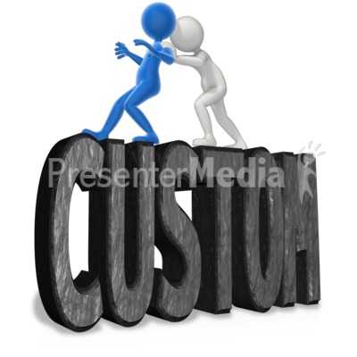 Pushing Someone To The Edge Custom Presentation clipart