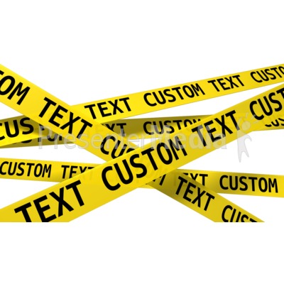 Custom Wall Of Crime Scene Tape Presentation clipart
