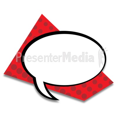Square Retro Bubble Presentation clipart