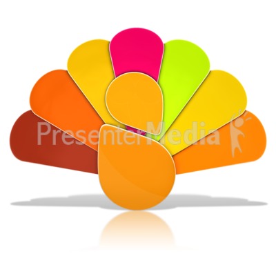 Thanksgiving Turkey Icon Presentation clipart