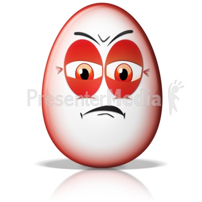Egg Face Angry Presentation clipart