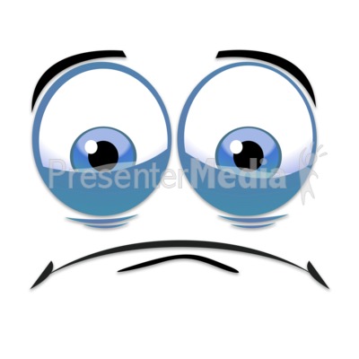 Sad Face Presentation clipart