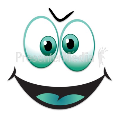 Silly Happy Face Presentation clipart