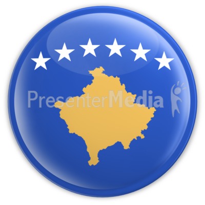 Kosovo Button Presentation clipart
