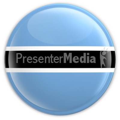Botswana Button Presentation clipart