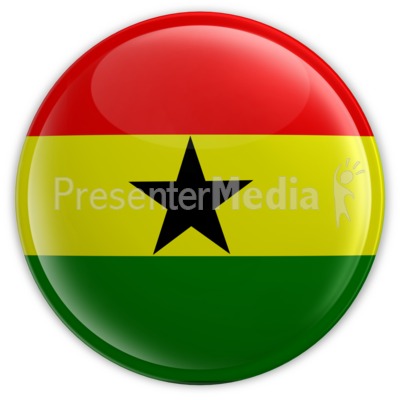 Ghana Button Presentation clipart
