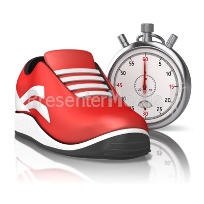 Running Stop Watch Presentation clipart