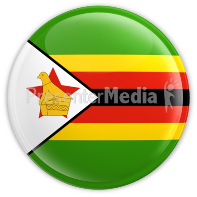 Zimbabwe Button Presentation clipart