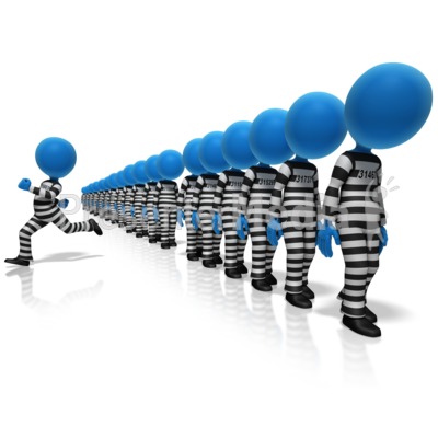 Prisoner Breakaway Presentation clipart