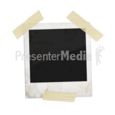 Old Photo Taped Up Presentation clipart