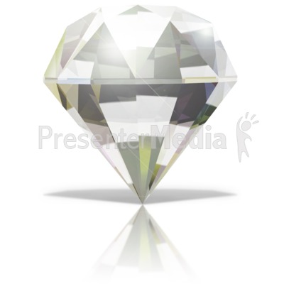 Single Diamond Presentation clipart