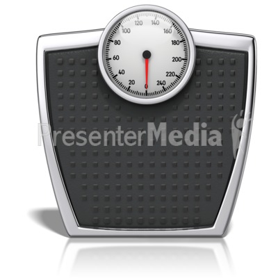 Bathroom Scale With Numbers Presentation clipart