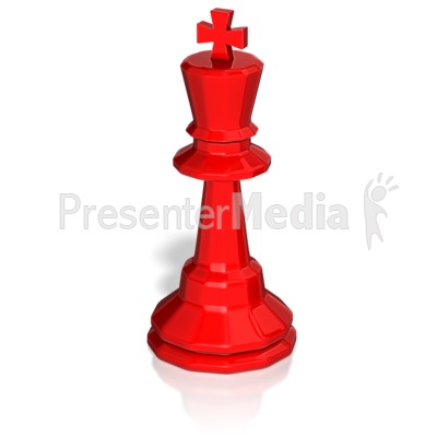 King Chess Piece Presentation clipart