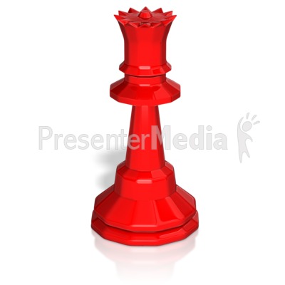 Queen Chess Piece Presentation clipart