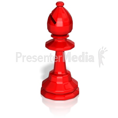 Bishop Chess Piece Presentation clipart