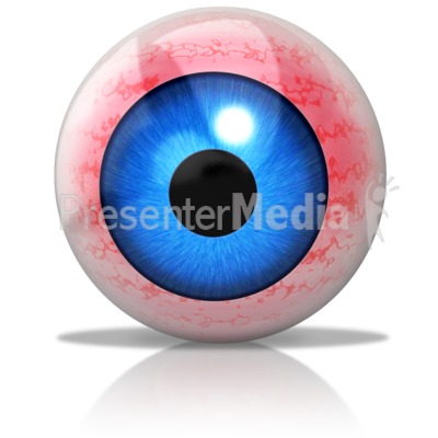 Irritated Eyeball Presentation clipart