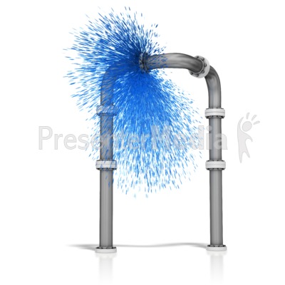 Broken Pipe Presentation clipart