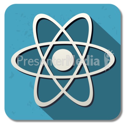 Physics Square Icon Presentation clipart
