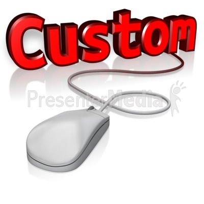 Custom Text Mouse Presentation clipart