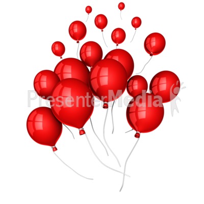 Balloons Floating Away Presentation clipart