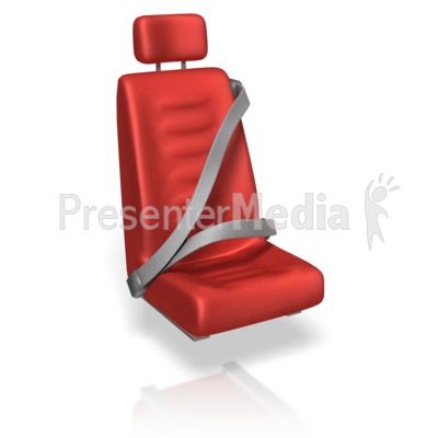 Seat Belts Over Seat Presentation clipart