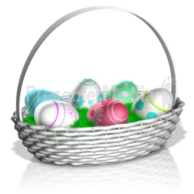 Easter Basket Presentation clipart
