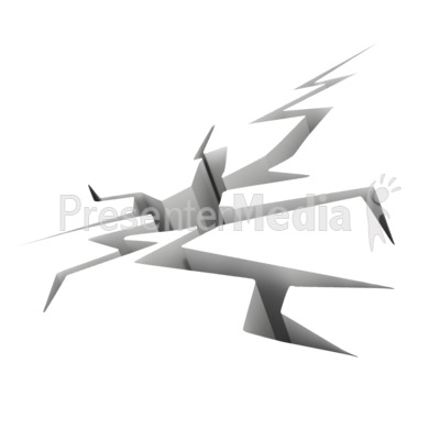 Crack In The Floor Presentation clipart