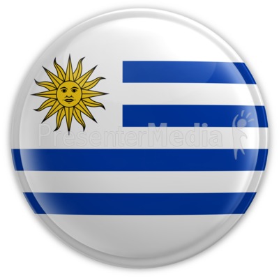 Uruguay Button Presentation clipart