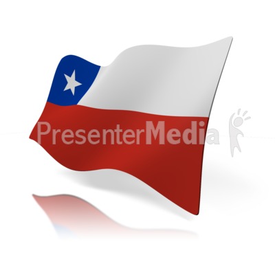 Chile Flag Presentation clipart